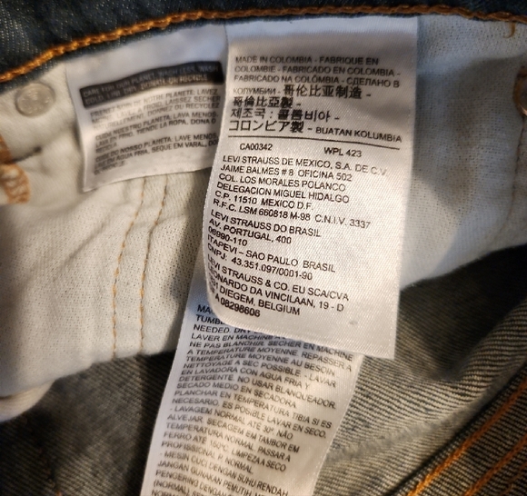 Levi's Dark Blue Slim Men's Jeans - Picture 4 of 4